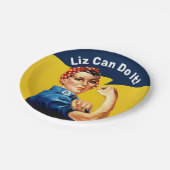 リベッターをロージー |紙プレート |カスタマイズ ペーパープレート (アングル)