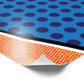 リベッターを見ろ!アーポップ・アートのト水玉模様 フォトプリント (角)