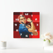 リベッター・ロジー スクエア壁時計 (ホーム)