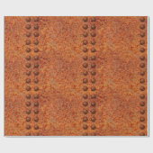 リベットで留められた錆ついた金属の包装紙 ラッピングペーパー (フラット)