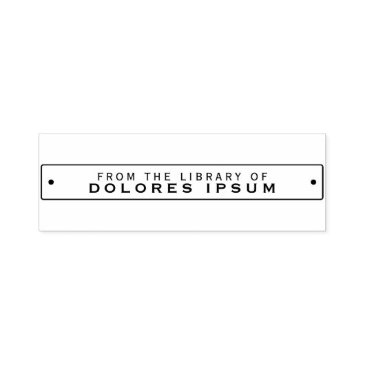 リベットラベル蔵書票スタンプ セルフインキングスタンプ (デザイン)