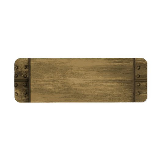 リベット付きグラニー金ゴールド金属プレート ラベル (正面)