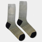 リベット付きスチームパンク銀金属 ソックス (右)