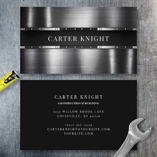 リベット付き金属工業 名刺