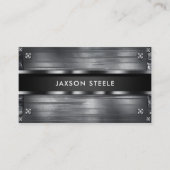 リベット止め金属工業用構築 名刺 (正面)