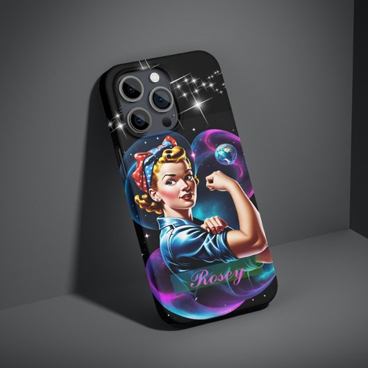 リベッパーソナライズされたターピンクブルーアーポップ・アートのト・ロージー Case-Mate iPhoneケース