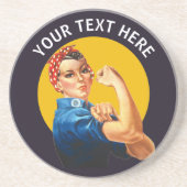 リベパーソナライズされたターのロージーカスタムヴィンテージ コースター (正面)