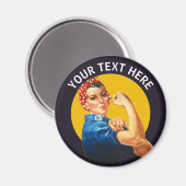 リベパーソナライズされたターのロージーカスタムヴィンテージ マグネット (正面/裏面)