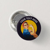 リベパーソナライズされたターのロージーカスタムヴィンテージ 缶バッジ (正面&裏面)