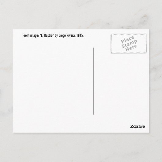 リベラのエルラストロのはがき ポストカード (裏面)