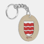 リベラのメキシコ国旗の歴史的盾 キーホルダー (正面左)