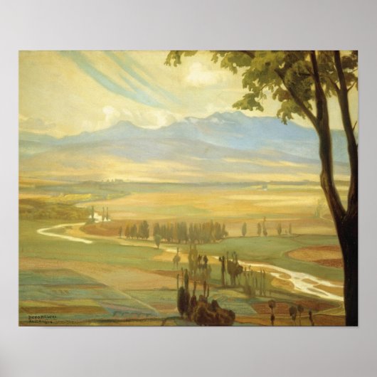 リベラの「アビラ・モーニング」アートポスター ポスター (正面)