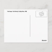 リベラの「アビラ・モーニング」ポストカード ポストカード (裏面)