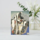 リベラの「ザパタスタイル風景」ポストカード ポストカード (スタンド正面)