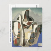 リベラの「ザパタスタイル風景」ポストカード ポストカード (正面/裏面)