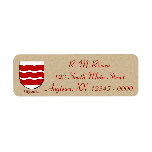 リベラヘラルディックシールド ラベル (正面)