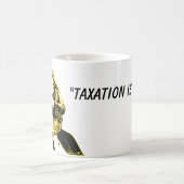 リベラリアン社会主義の課税は窃盗おもしろいである コーヒーマグカップ (中央)
