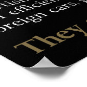 リベラル派は選択を支持しない ポスター (角)