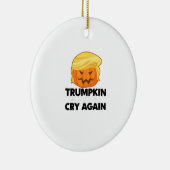 リベラル派を再びトランプキンハロウィーンで泣かせる セラミックオーナメント (右)