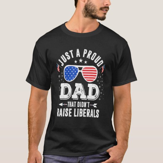 リベラル誇りを持った派を育てなかったパパが脂肪を取る Tシャツ (正面)