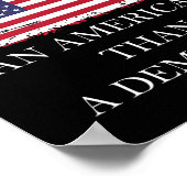 リベラル 民主党員よりアメリカ人でありたい ポスター (角)