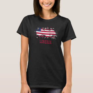 リベリアとリベリアのためのリベリアの愛好家 Tシャツ
