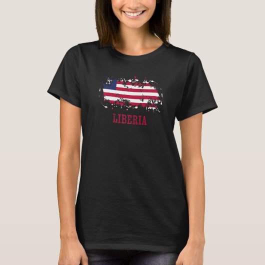 リベリアとリベリアのためのリベリアの愛好家 Tシャツ (正面)