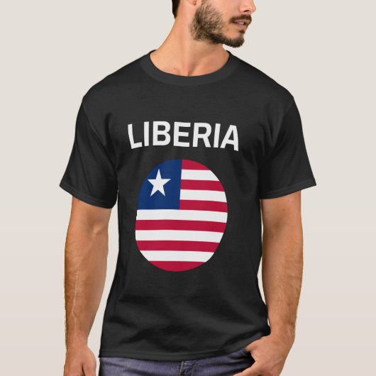 リベリアのモダンな旗 Tシャツ (正面)