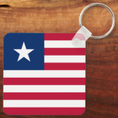 リベリアの国旗 キーホルダー (裏面)
