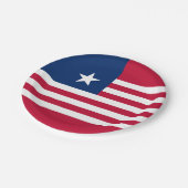 リベリアの国旗 ペーパープレート (アングル)