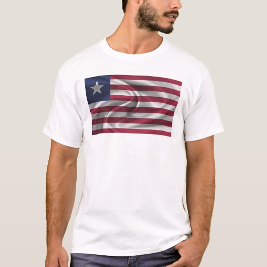リベリアの国旗 Tシャツ (正面)