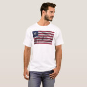 リベリアの国旗 Tシャツ (正面フル)