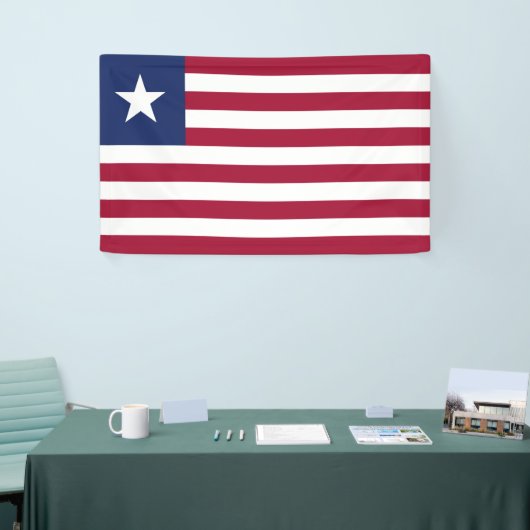 リベリアの旗 横断幕 (トレードショー)