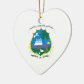 リベリアの紋章付き外衣 セラミックオーナメント (左)