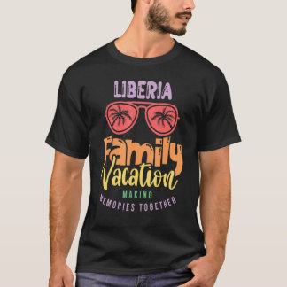 リベリアファミリーバケーションマッチングコーディネート Tシャツ
