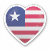 リベリアラブアイコン シール (正面)