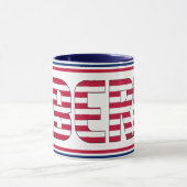 リベリア国旗の愛国的なコーヒー マグカップ (中央)