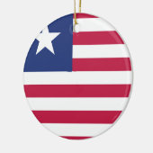 リベリア国旗の紋章 セラミックオーナメント (左)