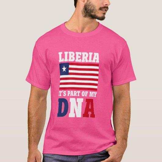リベリア国旗アフリカ Tシャツ (正面)