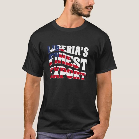 リベリア国旗アフリカ Tシャツ (正面)