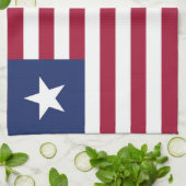 リベリア国旗 キッチンタオル (折り畳み)