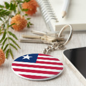 リベリア国旗 キーホルダー (側面)