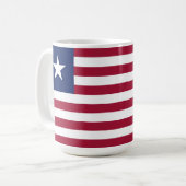 リベリア国旗 コーヒーマグカップ (正面左)