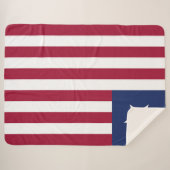 リベリア国旗 シェルパブランケット (正面(横))