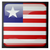 リベリア国旗 タイル (正面)