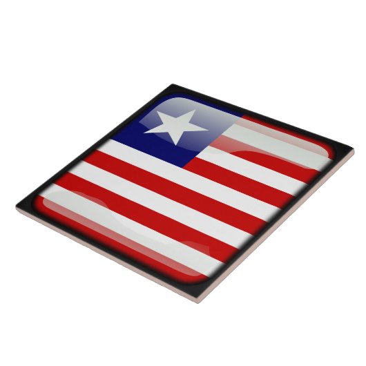 リベリア国旗 タイル (側面)