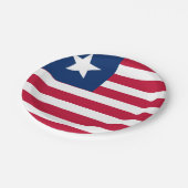 リベリア国旗 ペーパープレート (アングル)