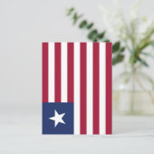 リベリア国旗 ポストカード (スタンド正面)