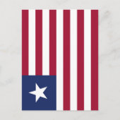 リベリア国旗 ポストカード (正面)