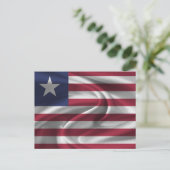 リベリア国旗 ポストカード (スタンド正面)